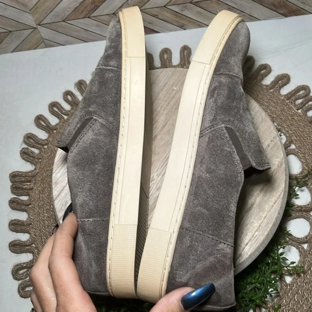 Frye Gemma Cap Suede Loafer 8 Fall Casual Leather Brown Tan Minimalist‎